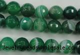 CAG5122 15.5 inches 8mm faceted round line agate beads wholesale