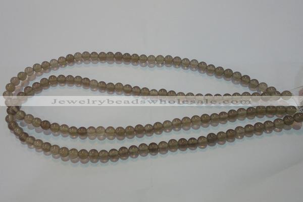 CAG5240 15.5 inches 6mm round Brazilian grey agate beads wholesale