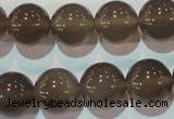 CAG5244 15.5 inches 14mm round Brazilian grey agate beads wholesale