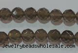 CAG5248 15.5 inches 10mm faceted round Brazilian grey agate beads