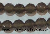 CAG5249 15.5 inches 12mm faceted round Brazilian grey agate beads