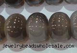 CAG5254 15.5 inches 15*20mm rondelle Brazilian grey agate beads