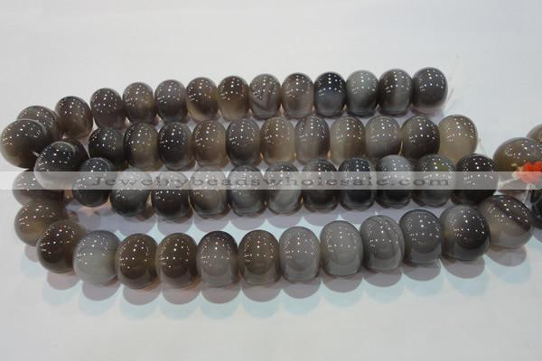 CAG5254 15.5 inches 15*20mm rondelle Brazilian grey agate beads