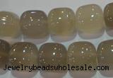 CAG5261 15.5 inches 14*14mm square Brazilian grey agate beads