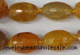 CAG5406 10*14mm – 20*30mm faceted drum dragon veins agate beads