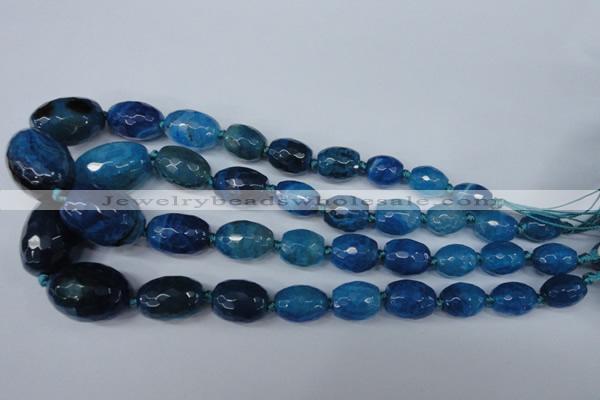 CAG5407 10*14mm – 20*30mm faceted drum dragon veins agate beads