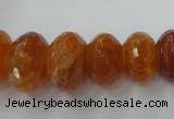 CAG5412 8*12mm – 13*22mm faceted rondelle dragon veins agate beads