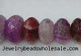 CAG5413 8*12mm – 13*22mm faceted rondelle dragon veins agate beads