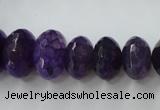 CAG5414 8*12mm – 13*22mm faceted rondelle dragon veins agate beads