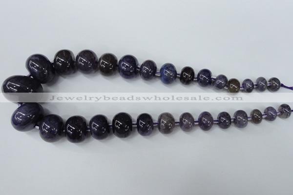 CAG5424 8*12mm – 20*30mm rondelle dragon veins agate beads