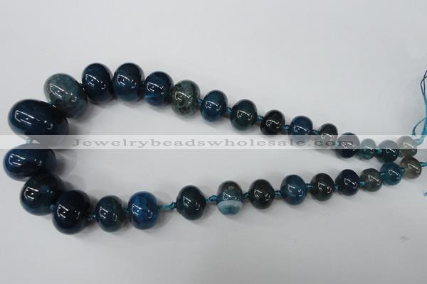 CAG5425 8*12mm – 20*30mm rondelle dragon veins agate beads