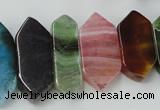 CAG5450 15.5 inches 10*20mm - 12*48mm freeform agate gemstone beads