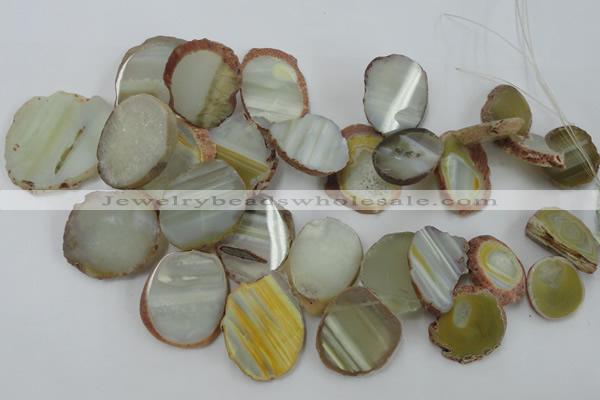 CAG5474 15.5 inches 16*22mm - 25*38mm freeform agate gemstone beads