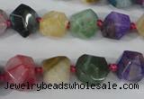 CAG5491 15.5 inches 13*13mm faceted nuggets agate gemstone beads