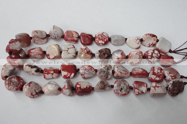 CAG5520 15.5 inches 16*18mm nuggets agate gemstone beads