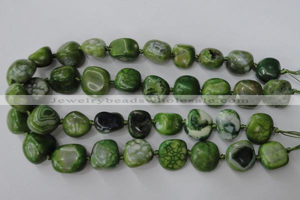 CAG5524 15.5 inches 18*20mm - 20*22mm nuggets agate gemstone beads