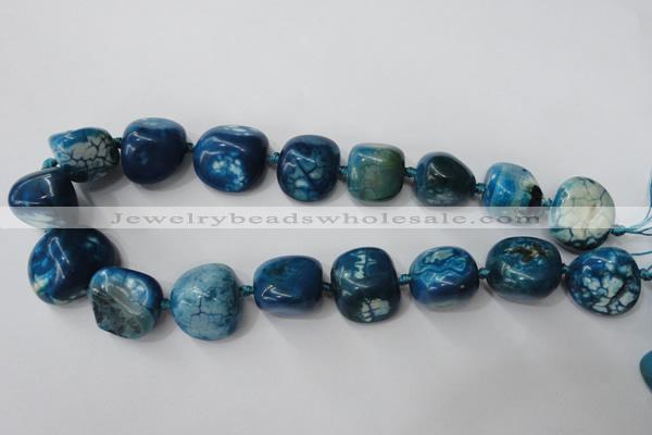 CAG5525 15.5 inches 20*22mm - 20*24mm nuggets agate gemstone beads