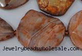 CAG5533 15.5 inches 20*25mm - 25*35mm freeform agate gemstone beads