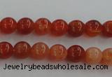 CAG5560 15.5 inches 4mm round natural fire agate beads wholesale