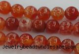 CAG5561 15.5 inches 6mm round natural fire agate beads wholesale