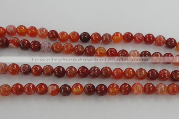 CAG5562 15.5 inches 8mm round natural fire agate beads wholesale