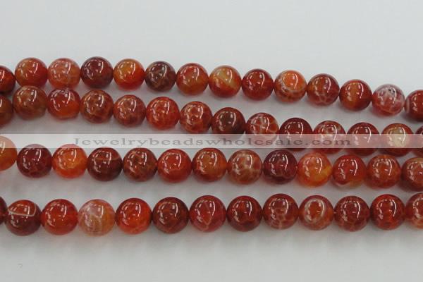 CAG5564 15.5 inches 12mm round natural fire agate beads wholesale