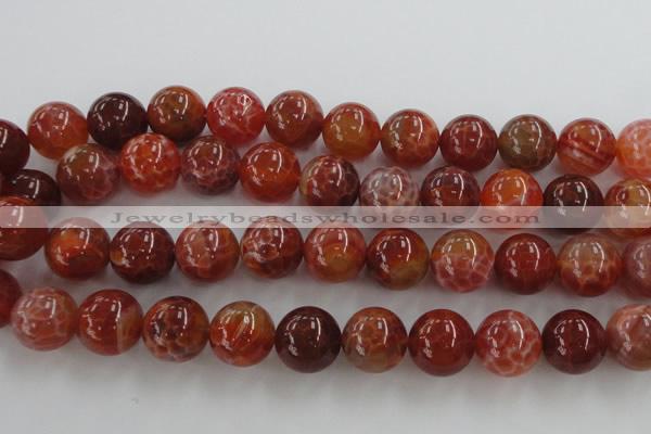 CAG5566 15.5 inches 16mm round natural fire agate beads wholesale