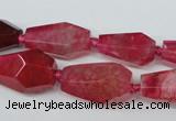 CAG5574 15 inches 13*18mm - 15*28mm faceted nuggets agate beads