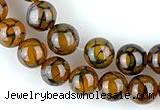 CAG56 5pcs 12mm&13mm round dragon veins agate beads wholesale