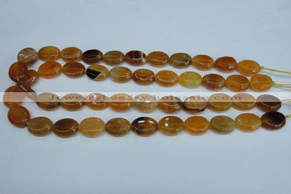 CAG5623 15 inches 13*16mm oval dragon veins agate beads wholesale