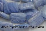 CAG564 16 inches 13*18mm rectangle blue agate beads wholesale