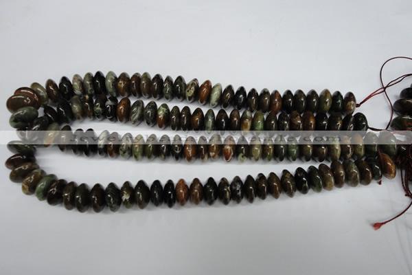 CAG5641 15 inches 7*14mm rondelle agate gemstone beads wholesale