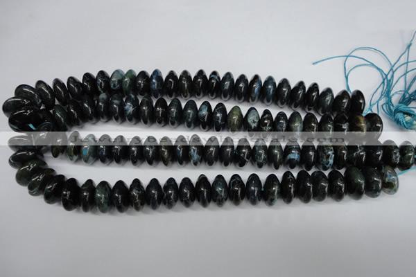 CAG5643 15 inches 8*16mm rondelle agate gemstone beads wholesale