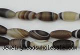 CAG5910 15 inches 5*12mm rice Madagascar agate gemstone beads