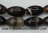 CAG5913 15 inches 12*20mm rice Madagascar agate gemstone beads