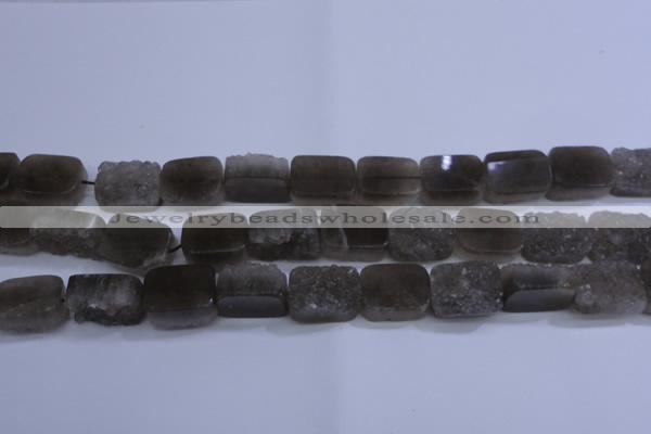 CAG5990 15.5 inches 15*20mm rectangle grey agate gemstone beads