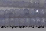 CAG5993 15.5 inches 4*6mm faceted rondelle blue lace agate beads