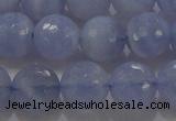 CAG5998 15.5 inches 10mm faceted round blue lace agate beads