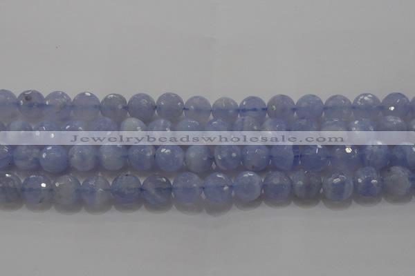 CAG5998 15.5 inches 10mm faceted round blue lace agate beads