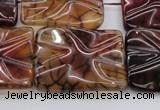 CAG6085 15.5 inches 20*20mm wavy square dragon veins agate beads