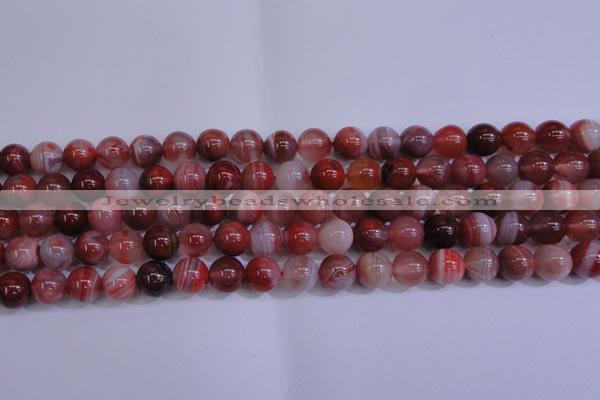 CAG6112 15.5 inches 8mm round south red agate gemstone beads