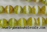 CAG6354 15 inches 8mm faceted round tibetan agate gemstone beads