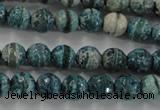 CAG6407 15 inches 10mm faceted round tibetan agate gemstone beads