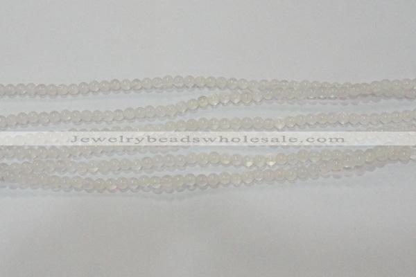 CAG6500 15.5 inches 4mm round Brazilian white agate beads