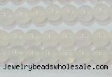 CAG6501 15.5 inches 6mm round Brazilian white agate beads