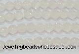 CAG6510 15.5 inches 4mm faceted round Brazilian white agate beads