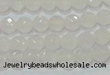 CAG6511 15.5 inches 6mm faceted round Brazilian white agate beads