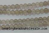 CAG6530 15.5 inches 3mm round Brazilian grey agate beads