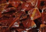 CAG655 15.5 inches 12*12mm faceted rhombic natural fire agate beads