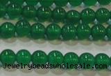 CAG6603 15.5 inches 4mm round green agate gemstone beads